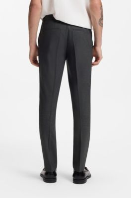 Extra-slim-fit suit in a stretch-wool blend, Grey