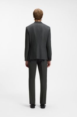 Extra-slim-fit suit in a stretch-wool blend, Grey