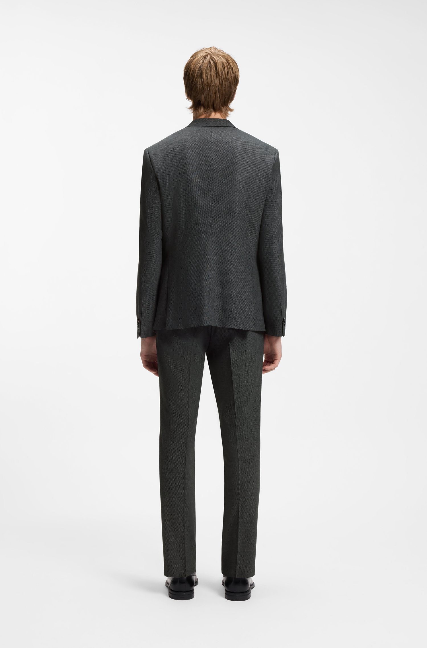 Hugo Extra-slim-fit suit in a stretch-wool blend kostymer herr – bild 3