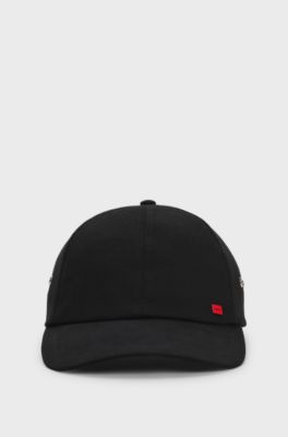 Stretch-cotton cap, Black