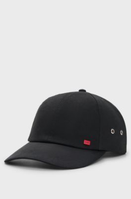 Stretch-cotton cap, Black