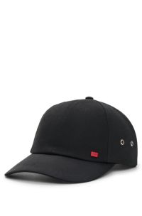 Stretch-cotton cap, Black