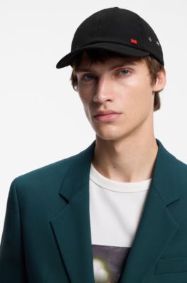 Stretch-cotton cap, Black