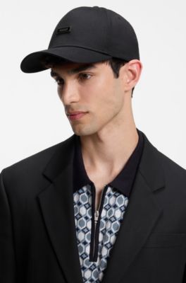 Cappellino in cotone, Nero
