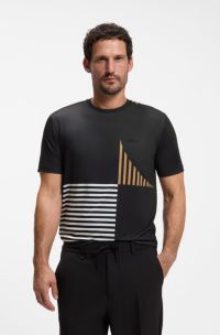 Regular-fit T-shirt, Black