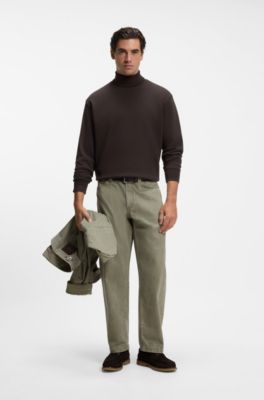 Rollneck sweatshirt, Dark Brown