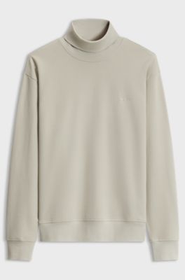Rollneck sweatshirt, Light Beige