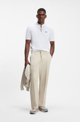 BOSS x AO replica teamwear knit polo, White