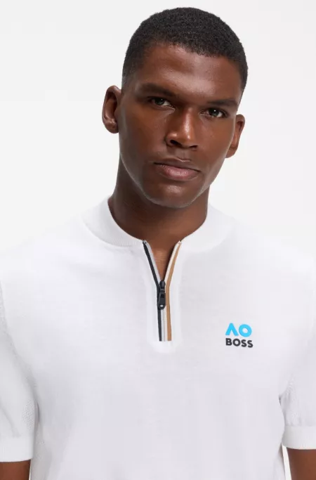 BOSS x AO replica teamwear knit polo