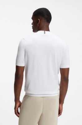 BOSS x AO replica teamwear knit polo, White