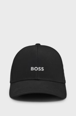 Embroidered-logo cap, Black