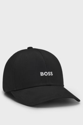 Embroidered-logo cap, Black