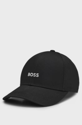 Embroidered-logo cap, Black