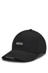 Embroidered-logo cap, Black