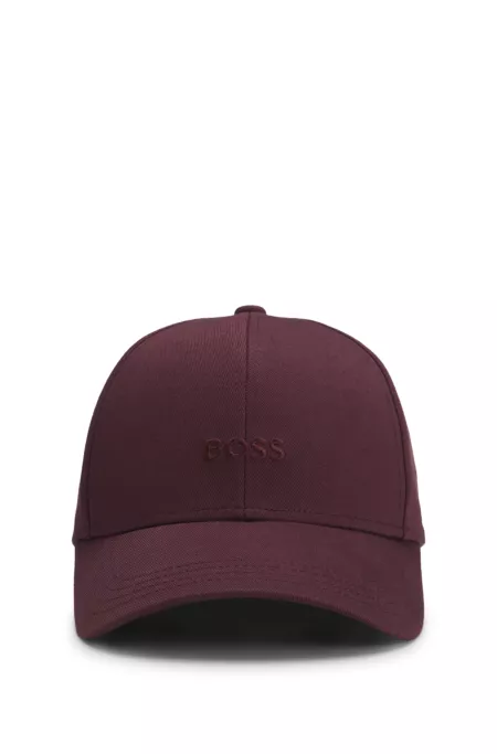 Embroidered-logo cap