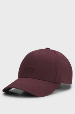 Embroidered-logo cap, Brown