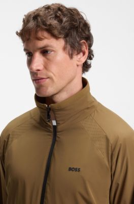 Active water-repellent jacket, Brown