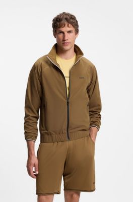 Active water-repellent jacket, Brown