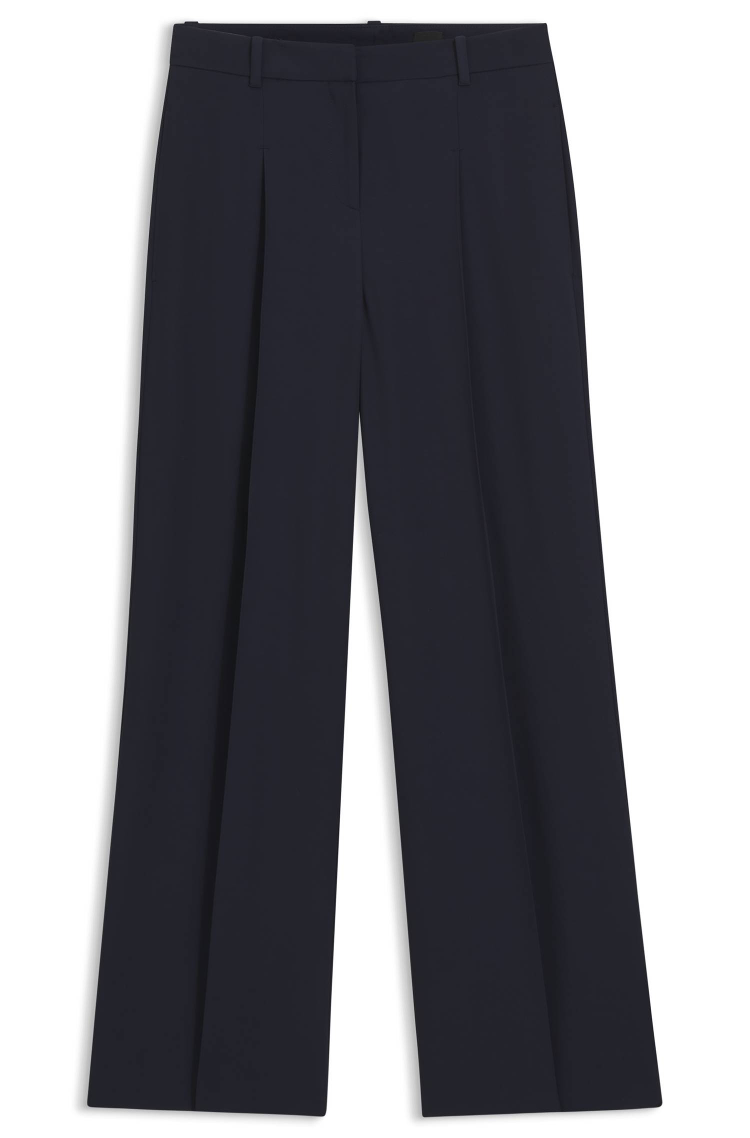 Boss Regular-fit trousers with an extra-long leg byxor dam – bild 4