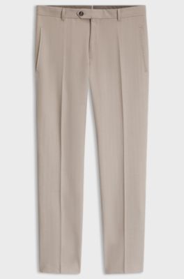 Herringbone trousers, Beige