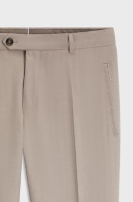 Herringbone trousers, Beige