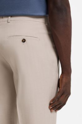 Herringbone trousers, Beige