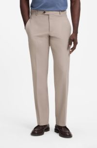 Herringbone trousers, Beige