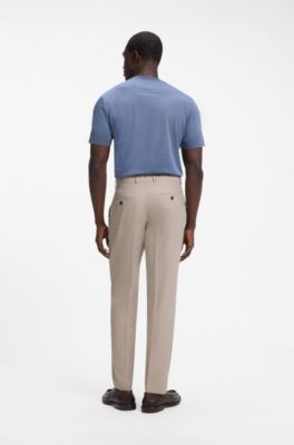 Herringbone trousers, Beige