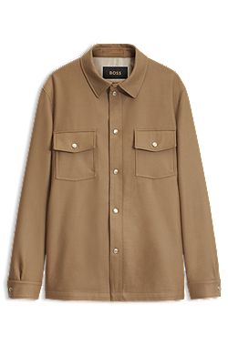 Virgin-wool overshirt