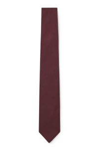 Jacquard-structured tie, Brown