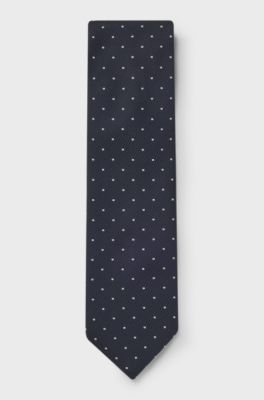 Silk-blend tie, Dark Blue