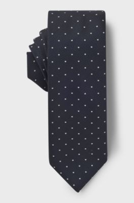 Silk-blend tie, Dark Blue