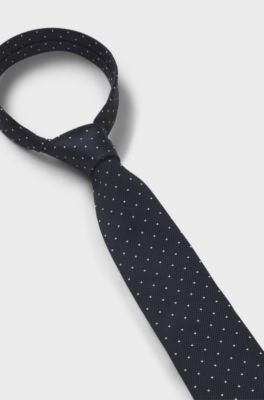 Silk-blend tie, Dark Blue
