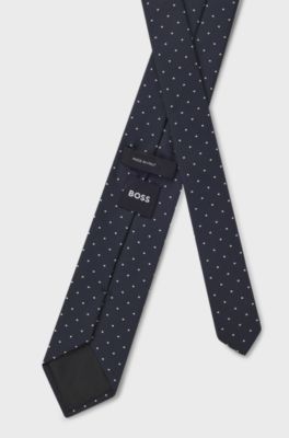Silk-blend tie, Dark Blue
