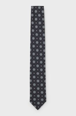 Silk-blend tie, Dark Blue