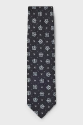 Silk-blend tie, Dark Blue