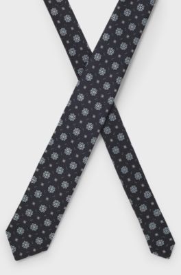 Silk-blend tie, Dark Blue