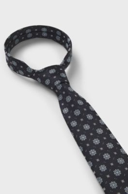 Silk-blend tie, Dark Blue