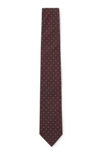 Silk-blend tie, Brown