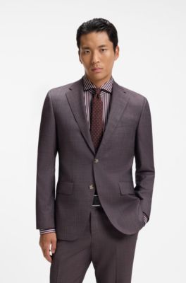 Silk-blend tie, Brown