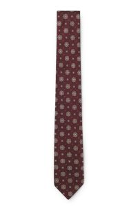 Silk-blend tie, Brown