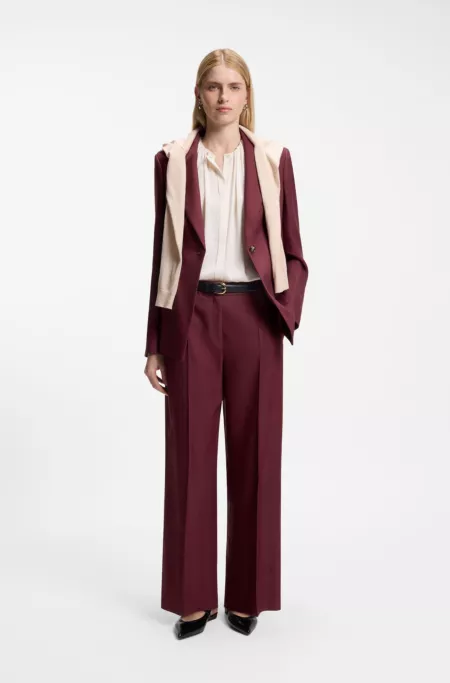 Blazer Slim en gabardine stretch