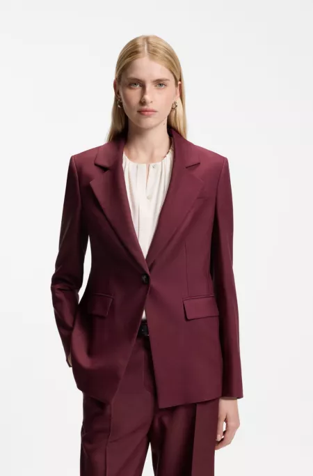 Blazer Slim en gabardine stretch
