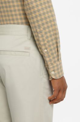 Stretch-cotton chinos, Light Beige