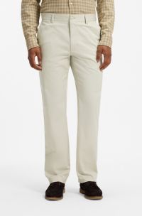 Stretch-cotton chinos, Light Beige