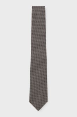 BOSS ONE silk tie, Dark Brown