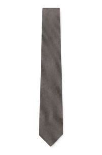 BOSS ONE corbata de seda, Marr&oacute;n oscuro