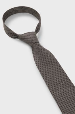 BOSS ONE silk tie, Dark Brown