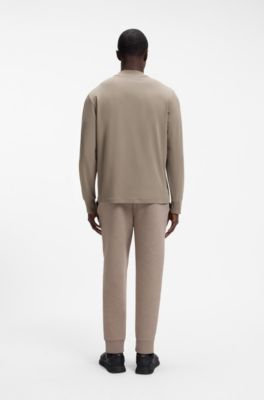 Stretch-cotton T-shirt, Light Brown