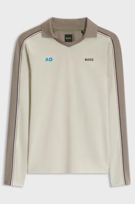 BOSS x AO replica teamwear polo shirt, Light Beige